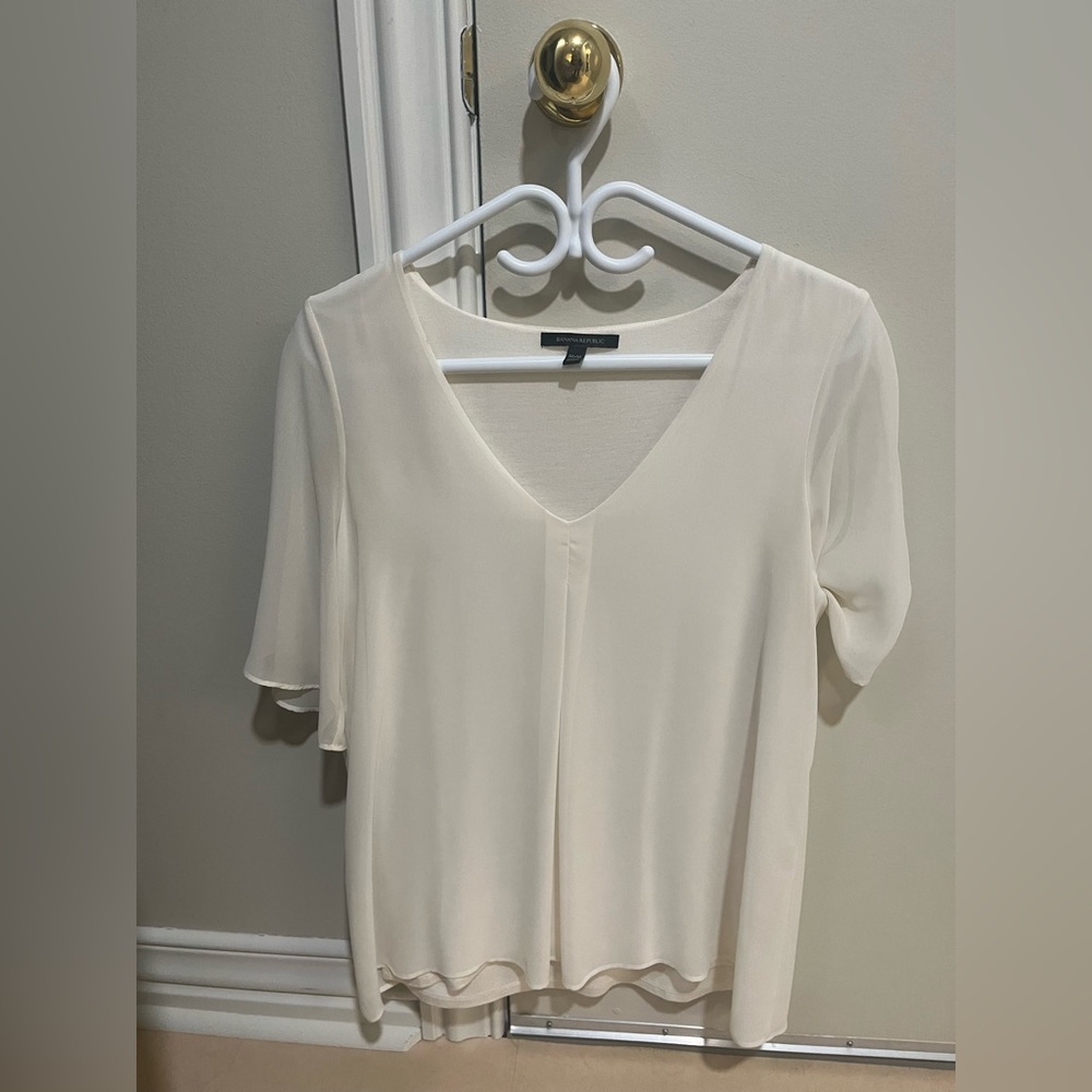 Banana Republic Soft Cream Blouse